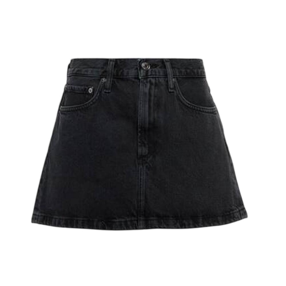 Agolde Classic Black Liv Mini Skirt Size 26
